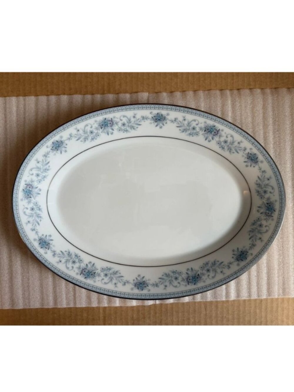 NORITAKE Fine China Blue Hill 14" Serving Platter * Discontunued